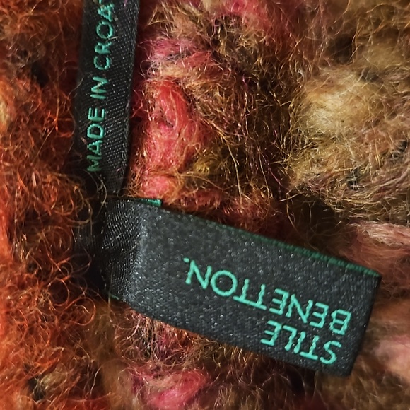 Benetton Multi Color Wool Sweater/ Jumper, XSmall - Picture 2 of 4